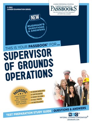 cover image of Supervisor of Grounds Operations